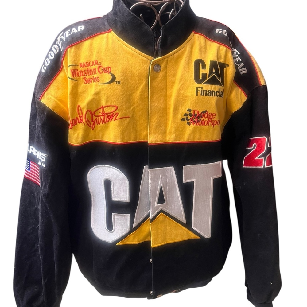 Ward Burton #22 NASCAR CAT Embroidered Goodyear Winston Cup Jacket